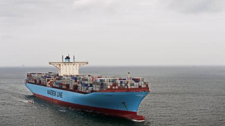 Maersk line cargo ship wallpaper