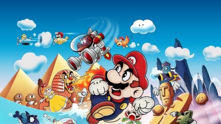 Nintendo video games mario retro jump super land wallpaper