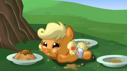 Ponies applejack my little pony: friendship is magic wallpaper