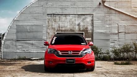 Red tuning honda cr vossen wallpaper