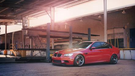 Red wheels bmw m3 e90 wallpaper