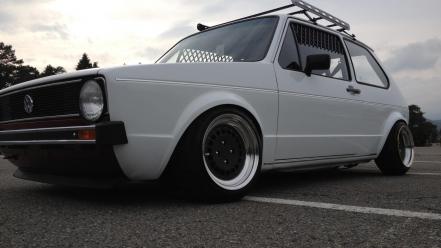 Slow golf oldschool flat german volkswagen rotiform wallpaper