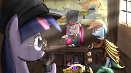 Steampunk my little pony wallpaper