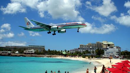 Beach aircraft caribbean princess juliana international airport saint-martin wallpaper