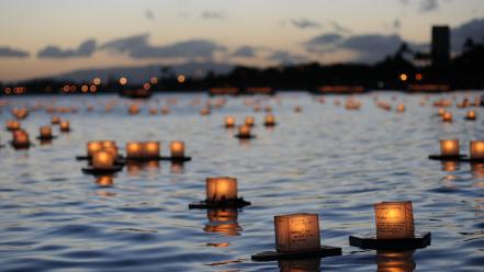 Boats depth of field sadness candles funeral wallpaper