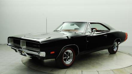 Cars dodge charger r/t black classic muscle car wallpaper