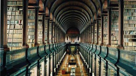 Dublin trinity library wallpaper