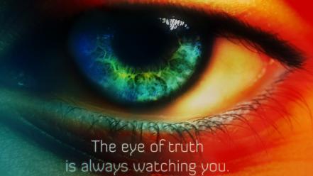 Eye truth watching wallpaper
