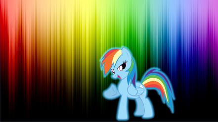 Glow rainbow dash pony: friendship is magic wallpaper