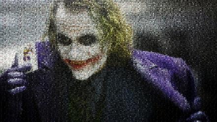 Joker mosaic screenshots artwork photomosaic dark knight wallpaper