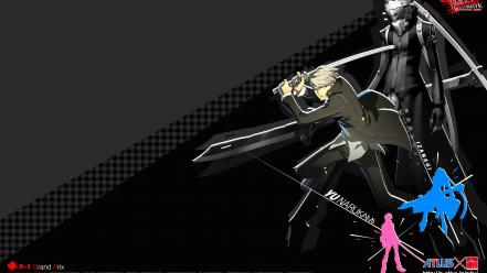 Katana persona 4 izanagi watermark narukami yuu wallpaper