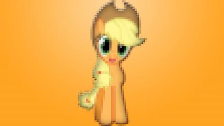 My little pony applejack pixelated wallpaper