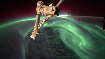 Outer space earth nasa satellite aurora australis wallpaper
