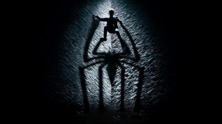 Spider-man shadows the amazing logo wallpaper