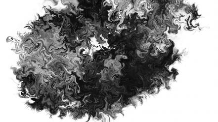 Abstract black white smoke hurricane wallpaper