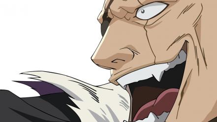 Bleach zaraki kenpachi captains open mouth faces wallpaper