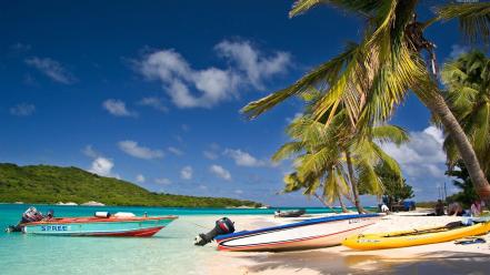 Boats oceans trinidad tobago and beaches wallpaper