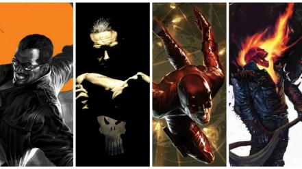 Comics ghost rider daredevil the punisher marvel wallpaper