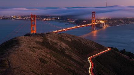 Ocean cityscapes bridges golden gate bridge wallpaper