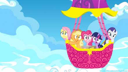 Pony: friendship is magic blue skies ballooning wallpaper