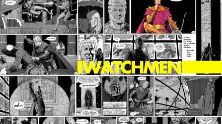Watchmen comics superheroes selective coloring ozymandias adrian veidt wallpaper