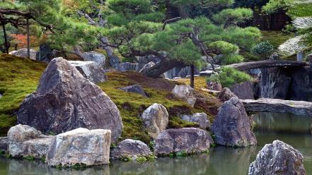 Water japan nature rocks wallpaper