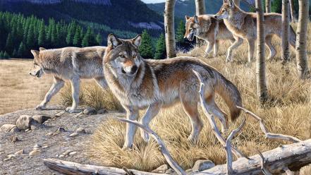 Wolves wallpaper