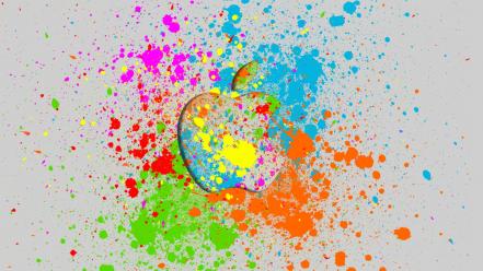 Abstract multicolor iphone macintosh colors world life apple wallpaper