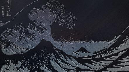 Artwork the great wave off kanagawa sea wallpaper