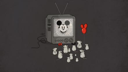 Disney company minimalistic mickey mouse television mice wallpaper