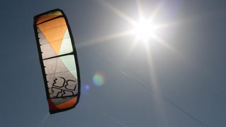 Lens flare kite kitesurfing kiteboarding best kites wallpaper