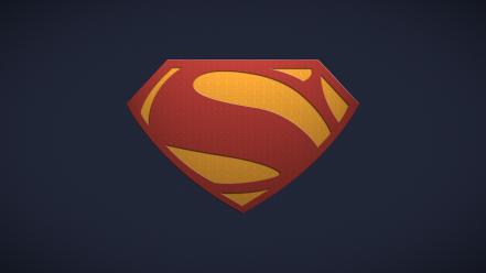 Minimalistic movies superman logo simple background wallpaper