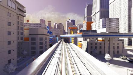 Mirrors edge buildings wallpaper