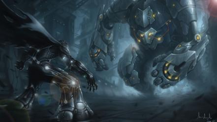 Paintings robots cyber wallpaper