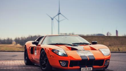 Cars orange muscle tuning ford gt wallpaper