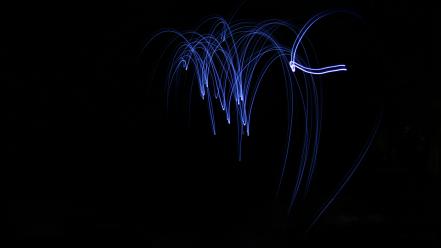 Light blue dark shapes flash wallpaper