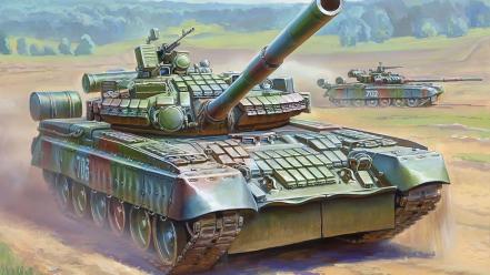Military tanks artwork wallpaper