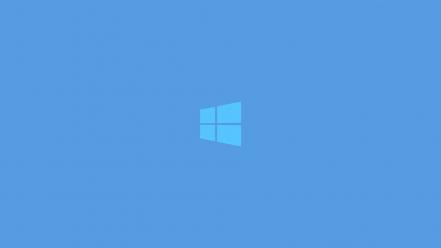 Minimalistic metro windows 8 light blue clean logo wallpaper