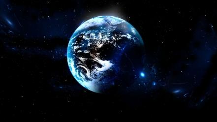 Outer space stars planets earth wallpaper