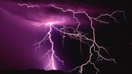 Storm monochrome lightning wallpaper