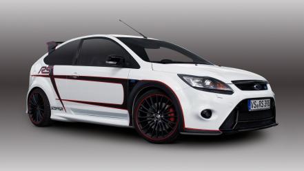 White cars racing ford focus rs wallpaper
