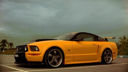 Yellow cars vehicles ford mustang wallpaper