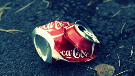 Coca-cola brands crushed wallpaper