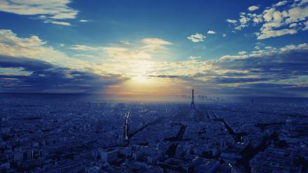 Eiffel tower france skyscapes cities wallpaper