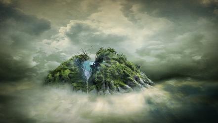 Eyes artistic fog surrealism surreal unreal wallpaper