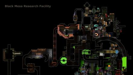 Half-life black mesa maps wallpaper