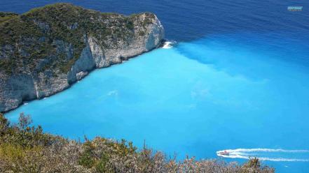 Nature beach boats sea wallpaper