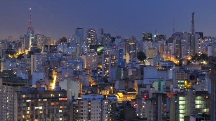 Night view curitiba são ribeirao preto bahia wallpaper