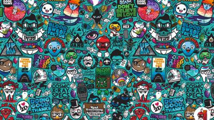Vector xray hipster characters jthree concepts jared nickerson wallpaper