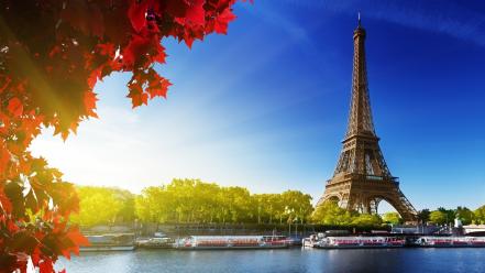 Eiffel tower autumn (season) wallpaper